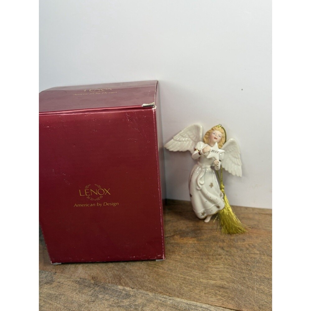 Lenox 2011 Midnight Star Angel Ornament New 4.75 American By Design Collection